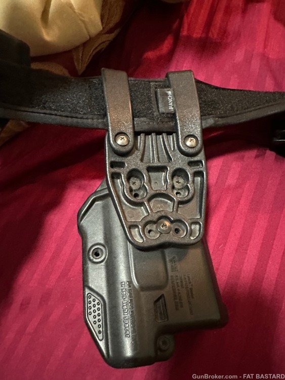 Used Blackhawk Epoch Sig 320 level 3 holster left hand Black  Rhino mag -img-0