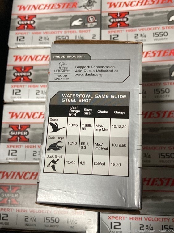 250 rounds of 12ga Winchester Xpert Steel Shot 2.75" 1 & 1/16oz 2 shot-img-3