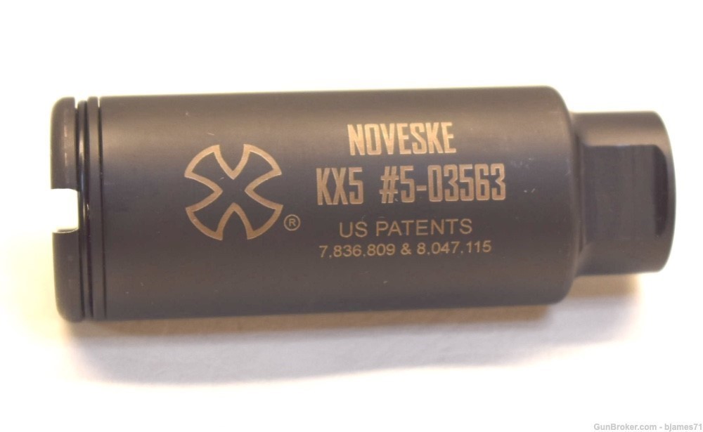 NOVESKE KX5 Flash Suppressor 5/8x24 FOR 300 BO, 6.8 SPC, or 7.62mm-img-0