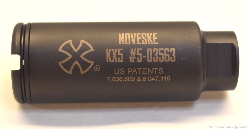 NOVESKE KX5 Flash Suppressor 5/8x24 FOR 300 BO, 6.8 SPC, or 7.62mm-img-1