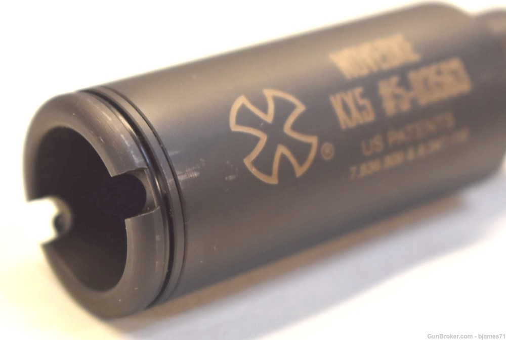 NOVESKE KX5 Flash Suppressor 5/8x24 FOR 300 BO, 6.8 SPC, or 7.62mm-img-2