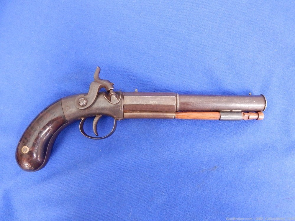 1840s-50s Allen Type 40 Caliber Percussion Single Shot Pistol-img-0