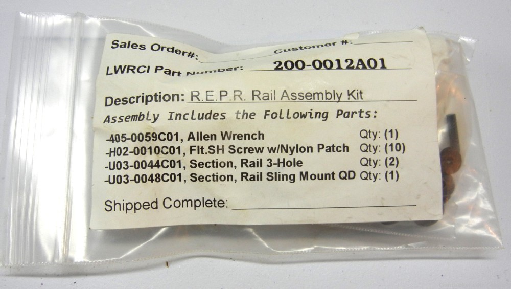 LWRC R.E.P.R. Rail Assembly Kit -img-0