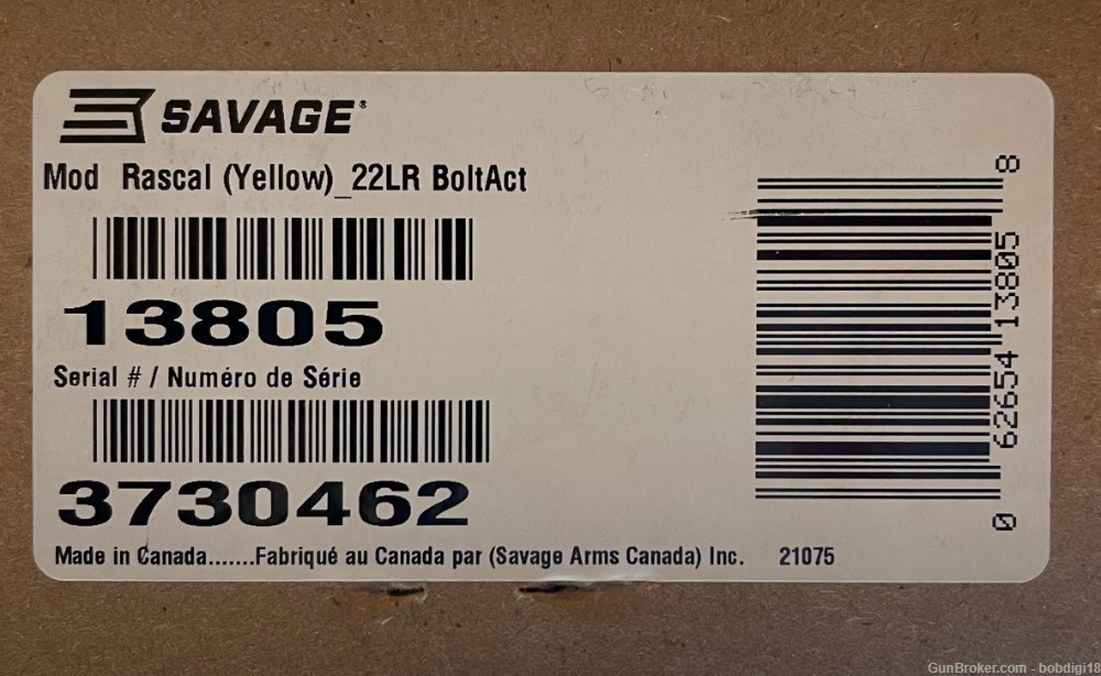 Savage Arms 13805 Rascal 22 LR Caliber 1rd 16" No CC FEES-img-2
