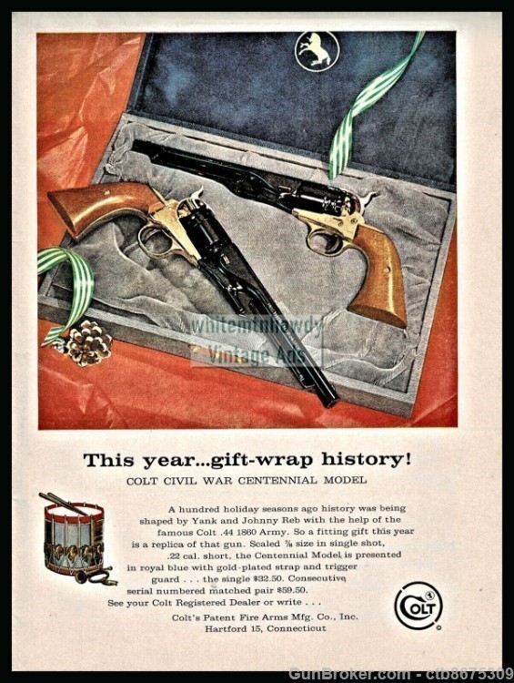 Colt Civil War Centennial Model Original Box-img-5