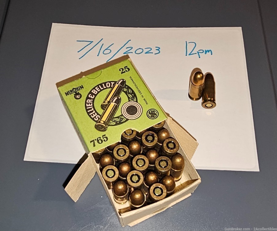 Sellier & Bellot 32acp Steel Core AP 7.65 browning 32 auto 1 box 25rds-img-4