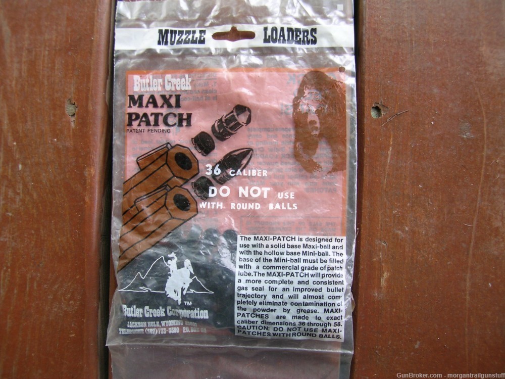 Butler Creek MAXI Patch Wads .36 Cal 1 Sealed Bag/100-img-0