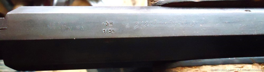 Edward Marshall flintlock rifle 58 caliber Getz Swamped, Chamber's Lock-img-18