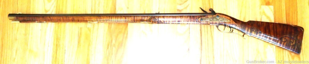Edward Marshall flintlock rifle 58 caliber Getz Swamped, Chamber's Lock-img-7