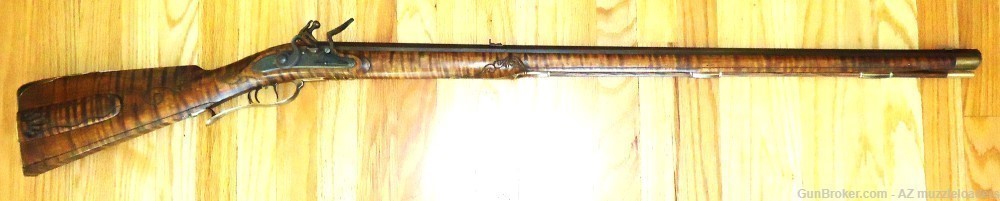 Edward Marshall flintlock rifle 58 caliber Getz Swamped, Chamber's Lock-img-0