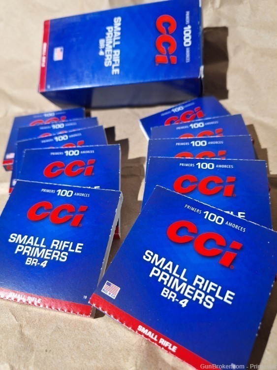 CCI PRIMERS small rifle primer BR-4 reloading BR4 223 556 308 match bench-img-2