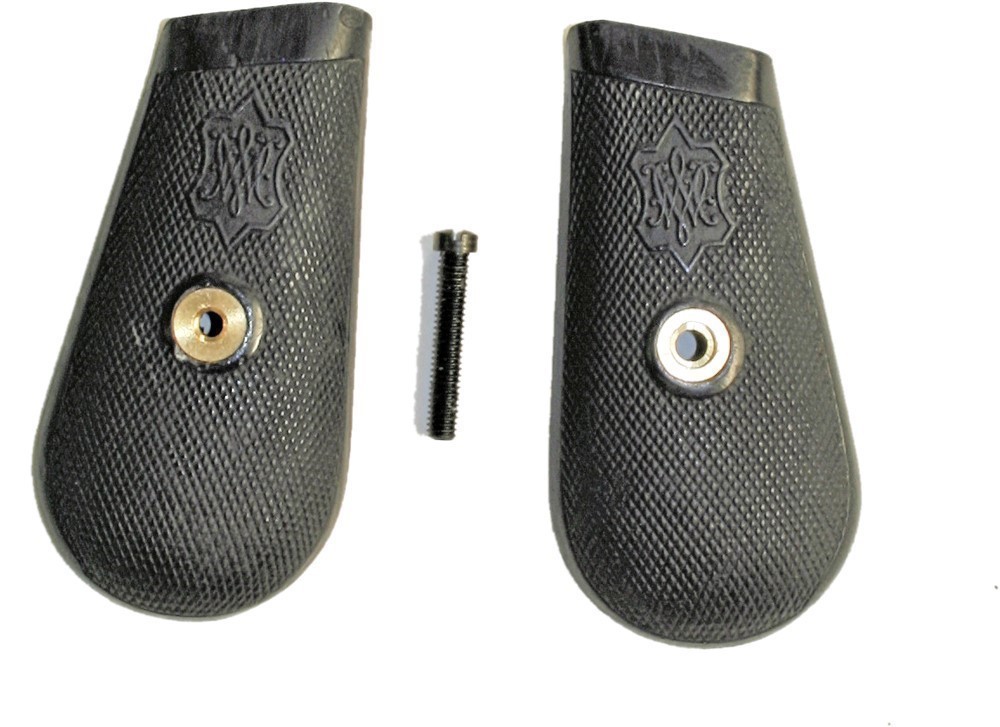 Mauser 1896 Broomhandle MW Grips, Checkered, With Screw Set-img-0