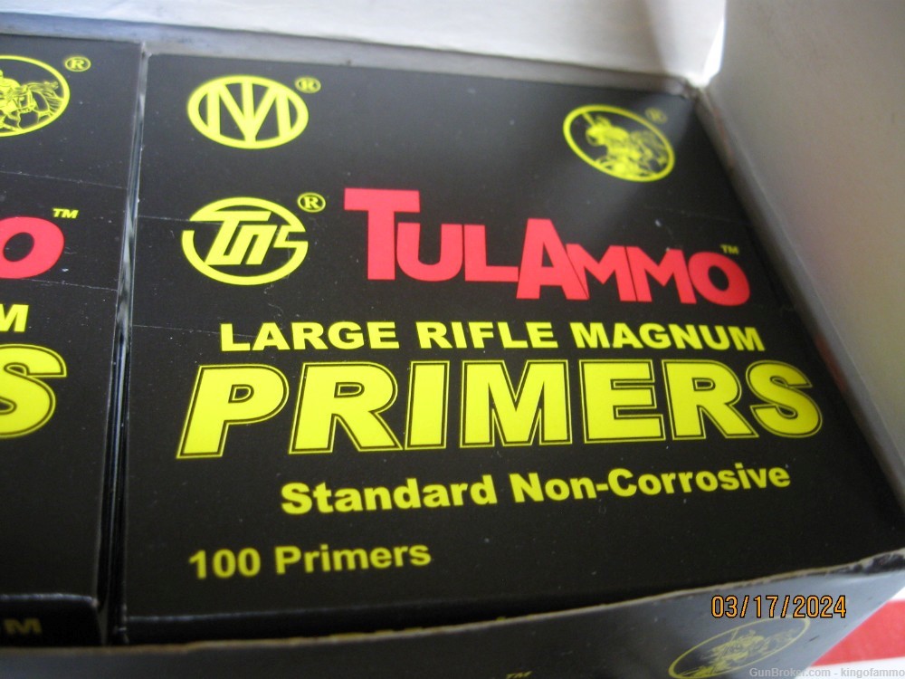 VERY SCARCE LARGE RIFLE Magnum Primers 1000 pc New Brick other LR available-img-2