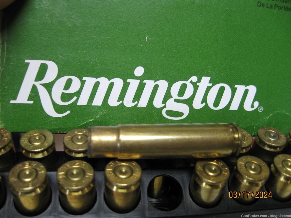SCARCE Now 40 pc Clean 35 Remington Boxed Brass; more once fired too-img-2
