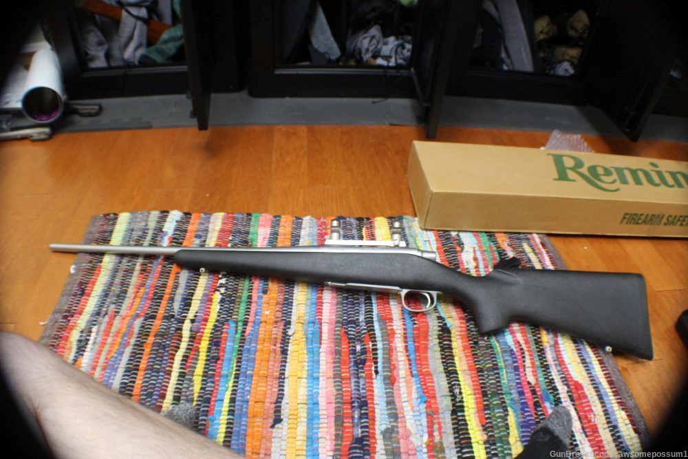 Remington Model 7 Stainless synthetic in 243 Winchester 20 inch barrel-img-4