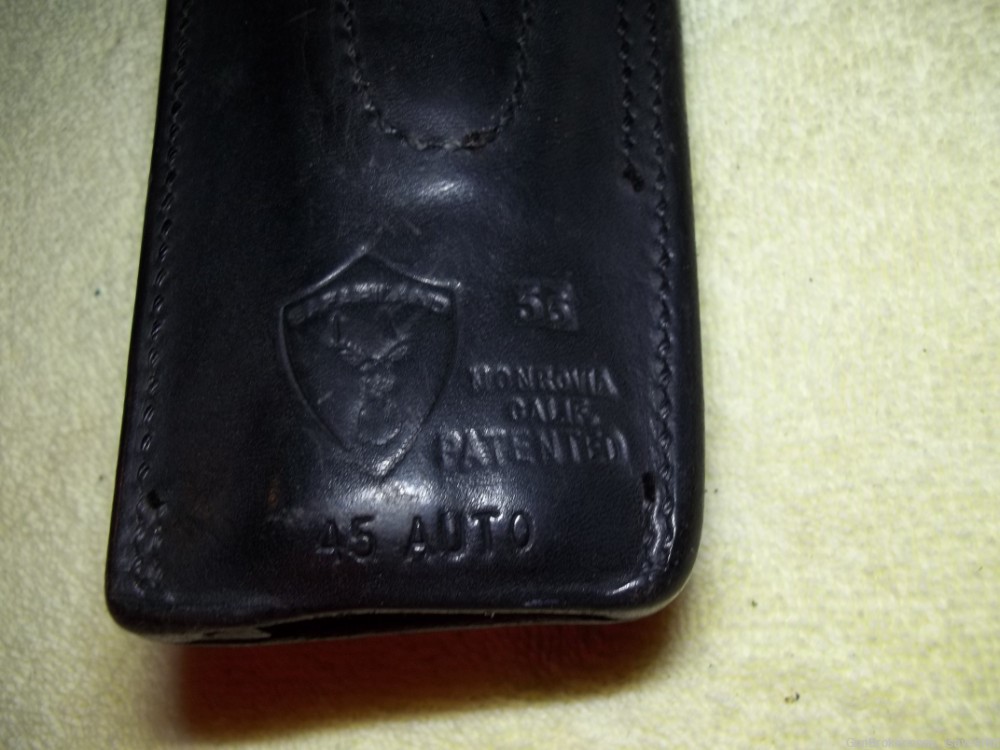 Vintage Safariland R/H Leather LEO Police Duty Holster Colt Gov't 1911 45-img-7