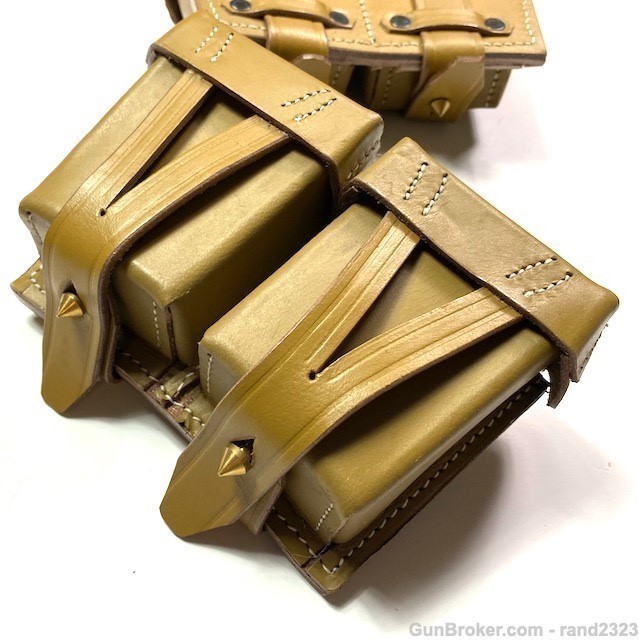 WWII SOVIET RUSSIA NAGANT RIFLE AMMO POUCHES-PAIR-img-2