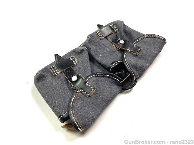 WWII GERMAN G43 K43 RIFLE AMMO POUCH-BLUE-img-2