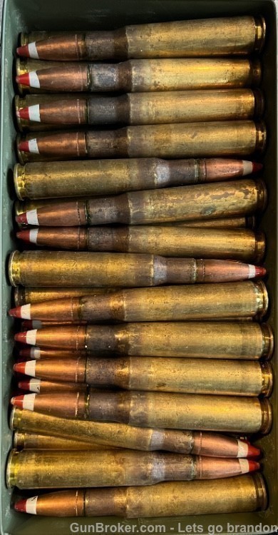 10ct LAKE CITY .50bmg  APIT Armor Piercing Incendiary Tracer White Tip-img-0