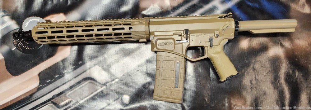 8.6 Blackout 12" AR10 Pistol - Diamondback Black Gold - FDE - Adj GB - SRS-img-5