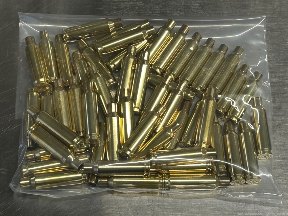 Hornady 6.5 Creedmoor Once Fired Brass Cases Wet Stainless Cleaned -img-0