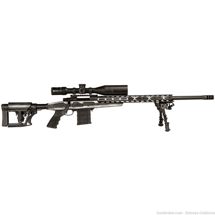 Howa M1500 APC Carbon Flag Rifle 6.5 Creedmoor 24 in. Grayscale Flag-img-0