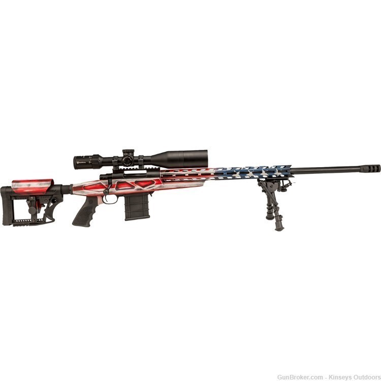 Howa M1500 APC Carbon Flag Rifle 308 Win. 24 in. US Flag Package-img-0