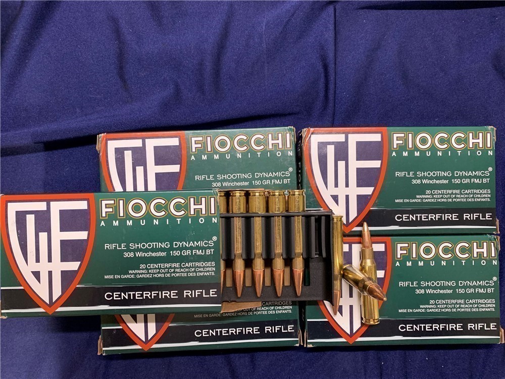 Fiocchi .308 Win. 150 gr 100 rounds-img-0