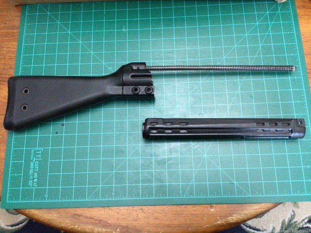 H&K G3 Stock assembly and Handguard, Black. -img-1