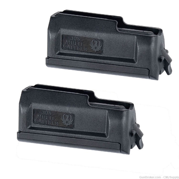 2-PACK Ruger® American® 308Win 4rd Short Action Factory Magazine-img-0