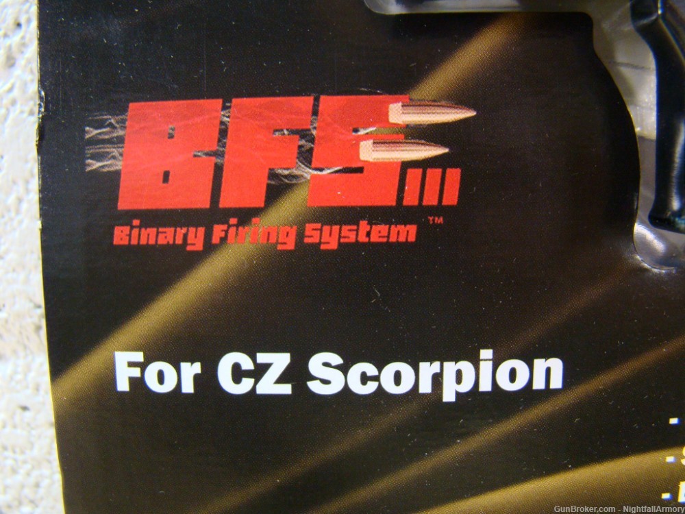 Franklin Armory Binary trigger pack CZ Scorpion BFSIII CZ-S1 9mm FLAT trig-img-5