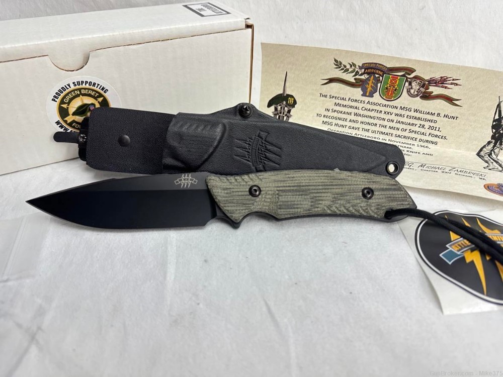 The Attleboro "Friends of NRA" Straight Fixed Blade Knife New in Box-img-1