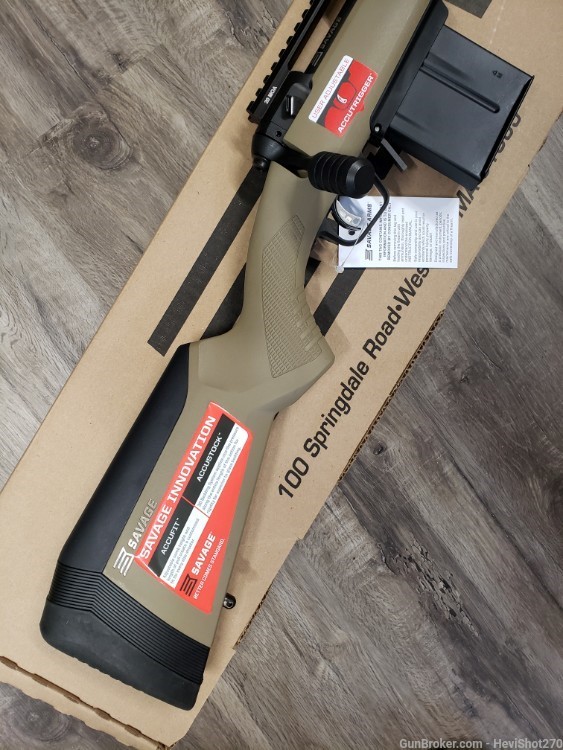 NEW Savage 110 Carbon Tactical 6.5 PRC FDE Dark Earth 24" 6.5prc-img-1