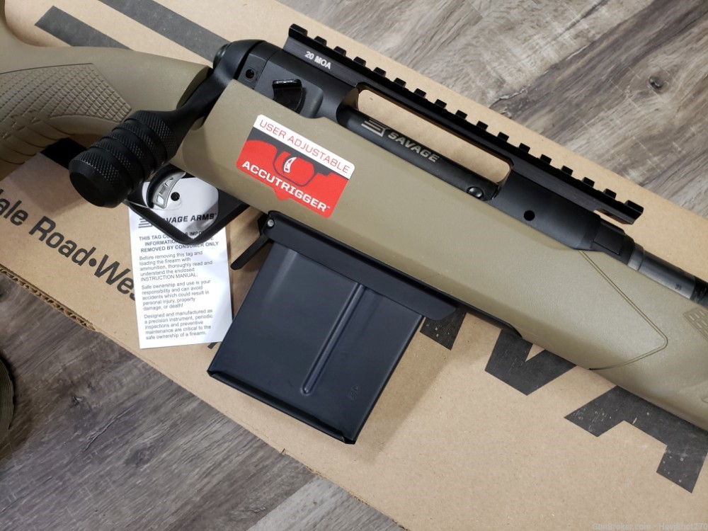 NEW Savage 110 Carbon Tactical 6.5 PRC FDE Dark Earth 24" 6.5prc-img-2