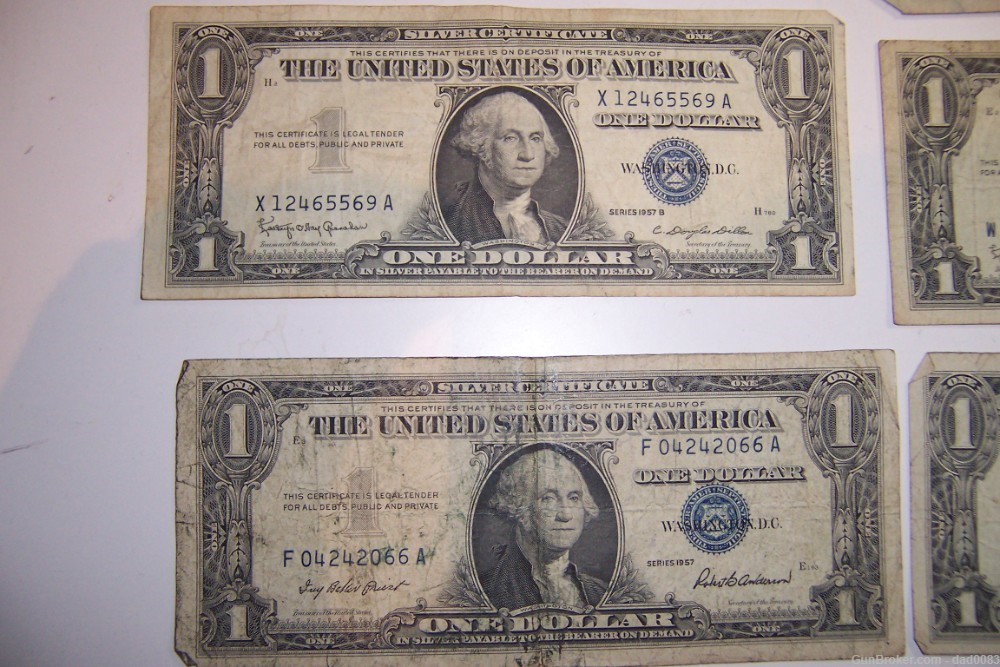8- $1.00 silver certificates. USPS included-img-5