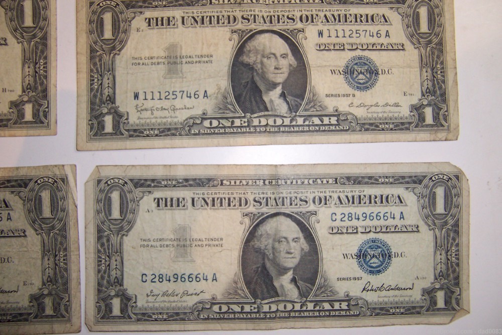 8- $1.00 silver certificates. USPS included-img-4