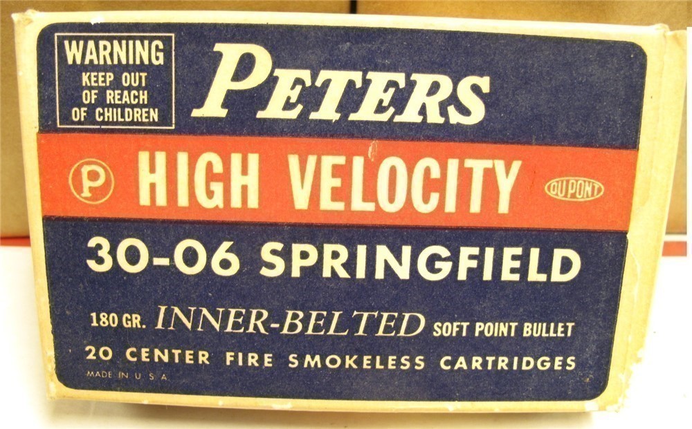 Remington Peters 30-06 3006 180gr Inner Belted 3056 Vintage-img-0