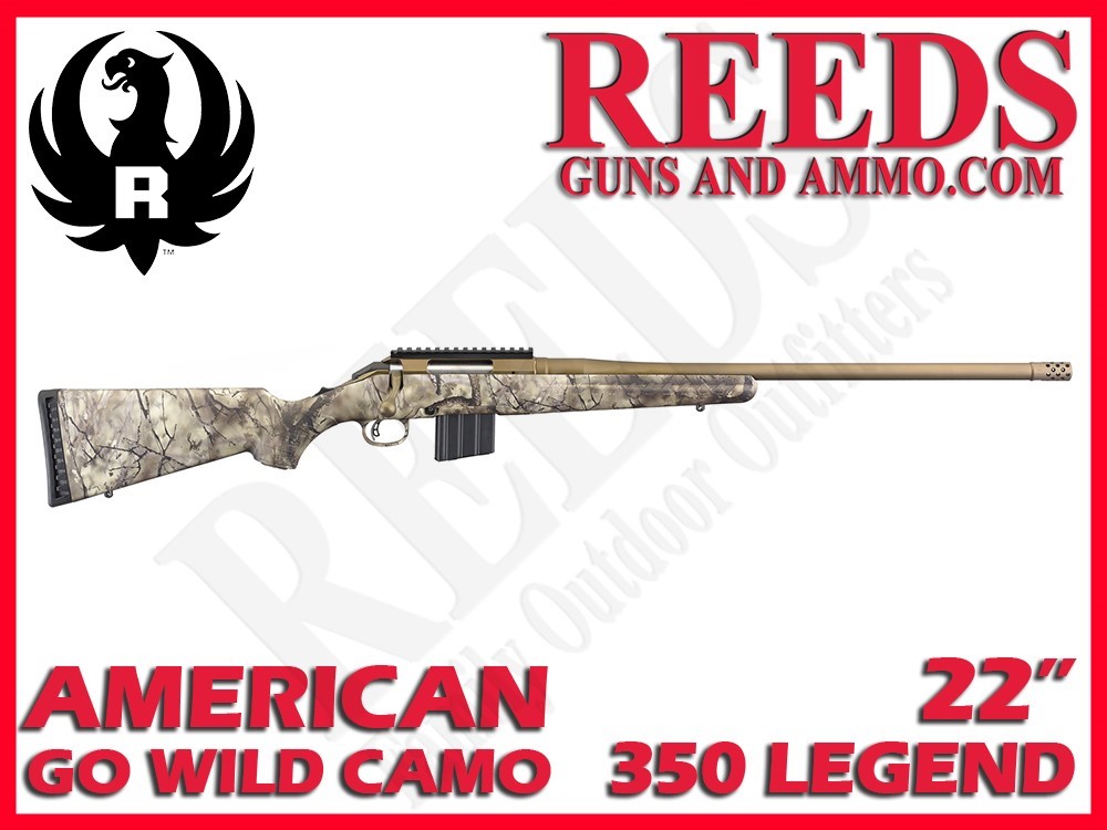Ruger American Rifle 350 Legend Go Wild Camo 22in 26986-img-0