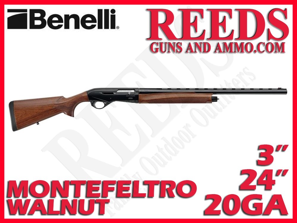 Benelli Montefeltro 2023 Compact Walnut 20 Ga 3in 24in 10886-img-0