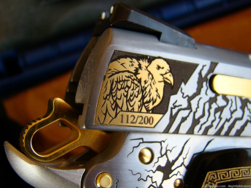 Zeus & Ares matching set #'s 112 / 200 made S&W 1911 .45ACP Gods of Olympus-img-4