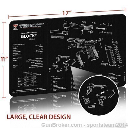 Glock Armorer Bench Clean Gunsmith Mat 17 19 20 21 22 23 24-img-6