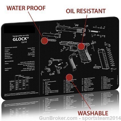 Glock Armorer Bench Clean Gunsmith Mat 17 19 20 21 22 23 24-img-5
