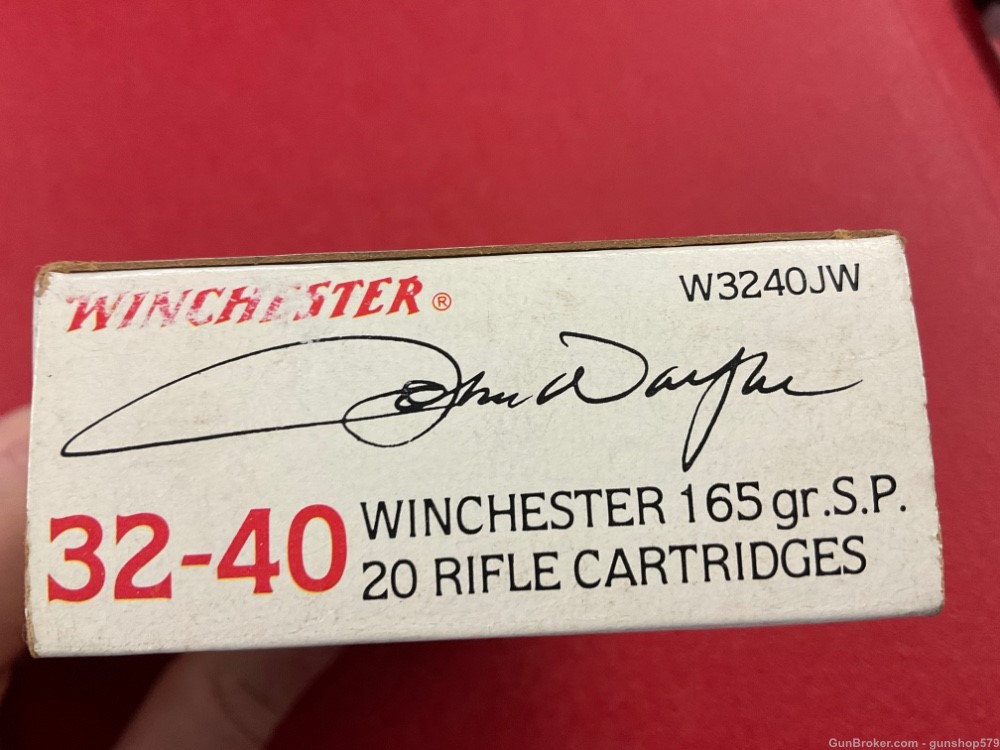 John Wayne 32-40 Winchester .32-40 WIN 165 gr soft point full box NICKEL SP-img-1