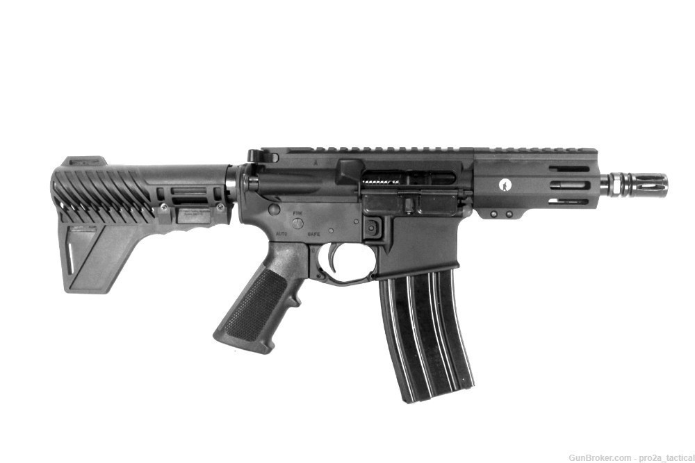 PRO2A PATRIOT 5 inch AR-15 5.56 NATO M-LOK Complete Pistol Suppressor Ready-img-0
