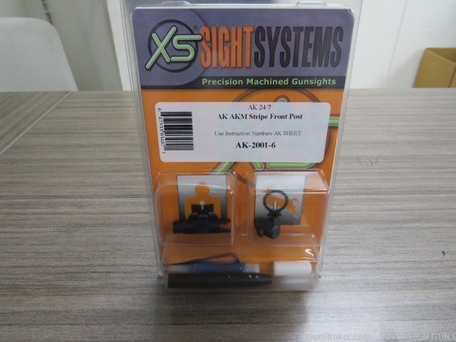 XS Sight Systems AK 24/7 AKM Stripe Front Post-img-0