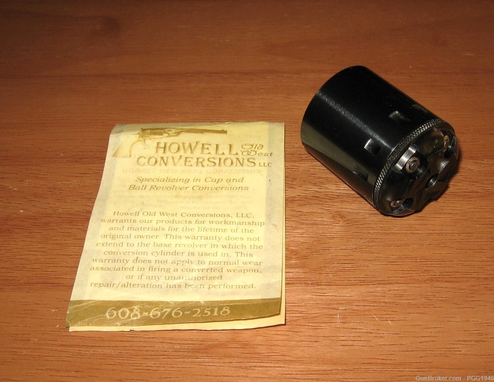 Howellls Conversion Cylinder Pietta Steel 1858 Remington NEW IN BOX-img-1