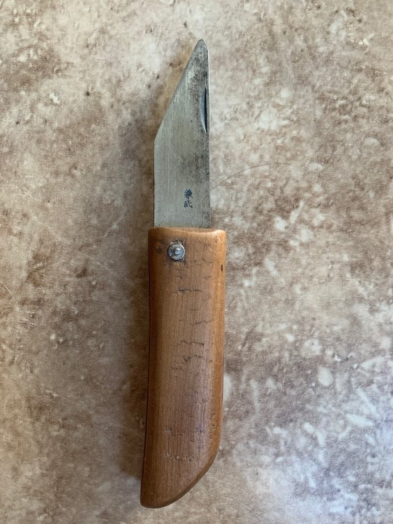 Pre WW2 Japanese Folding Knife Maker Marked-img-0