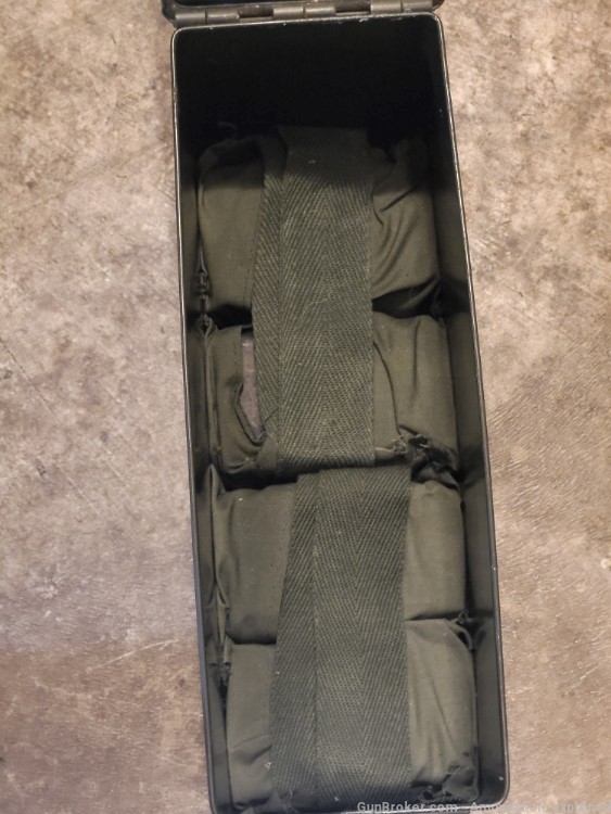 Rare partial can of 30-06 in inblock clips and bandoleers (144 rounds)-img-2