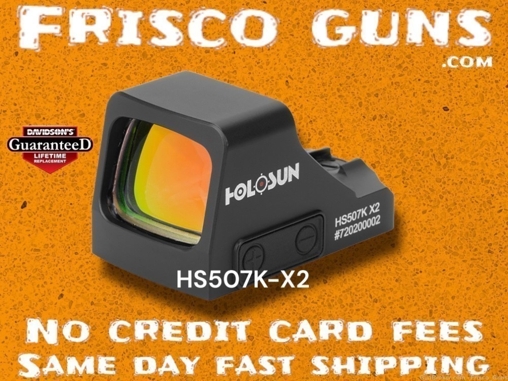 New Holosun HS507K-X2 507k-X2 Reflex Compact Micro Red Dot Sight 2MOA 32MOA-img-0