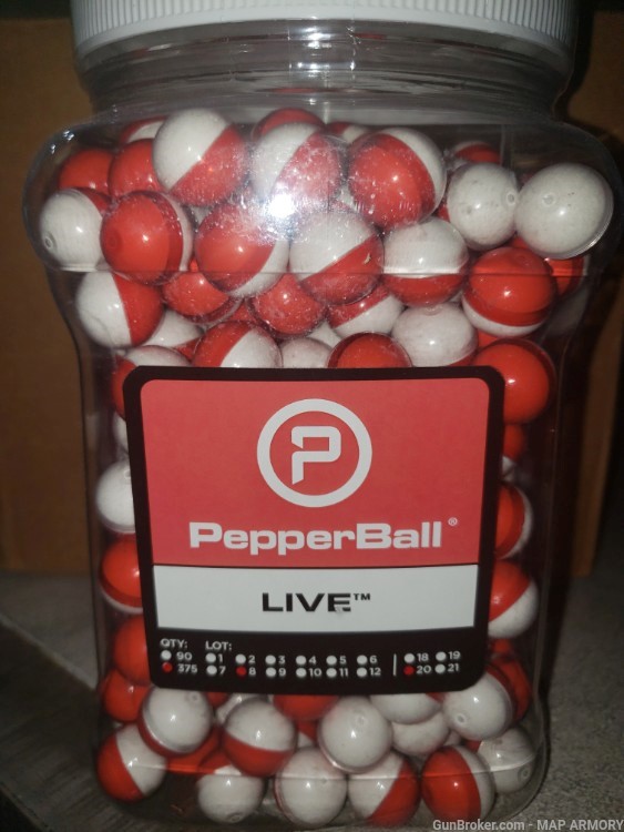 Pepperball LIVE PAVA RD. SOLD SEPERATELY IN individual PACK OF 20 rds.-img-0